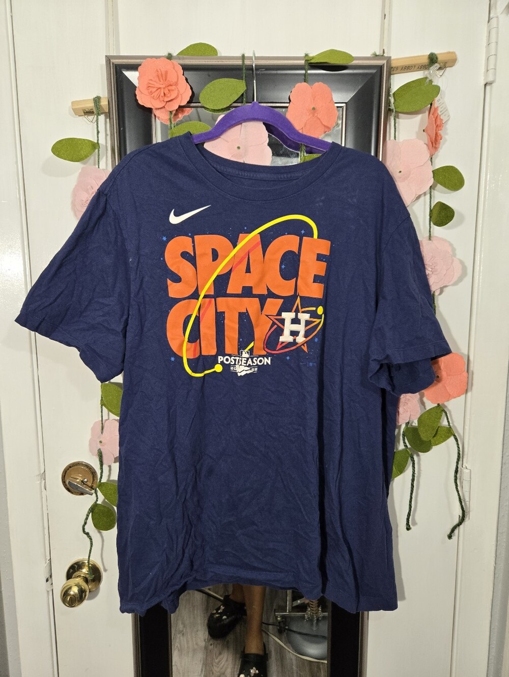 Nike Space City Houston Astros Post Season T Shirt Sz XXL